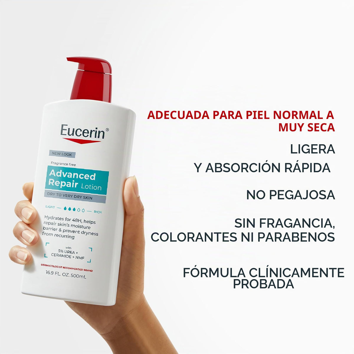 Eucerin Plus Smoothing Essentials Loción de absorción rápida