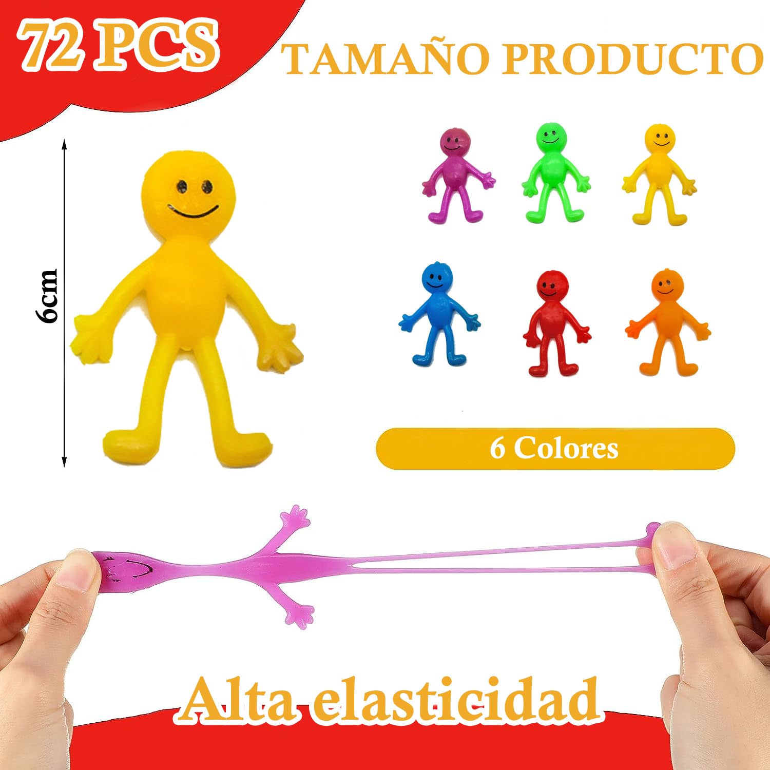 Juguetes Elásticos Bendables Stretchy Toys Colores Divertidos para Niños