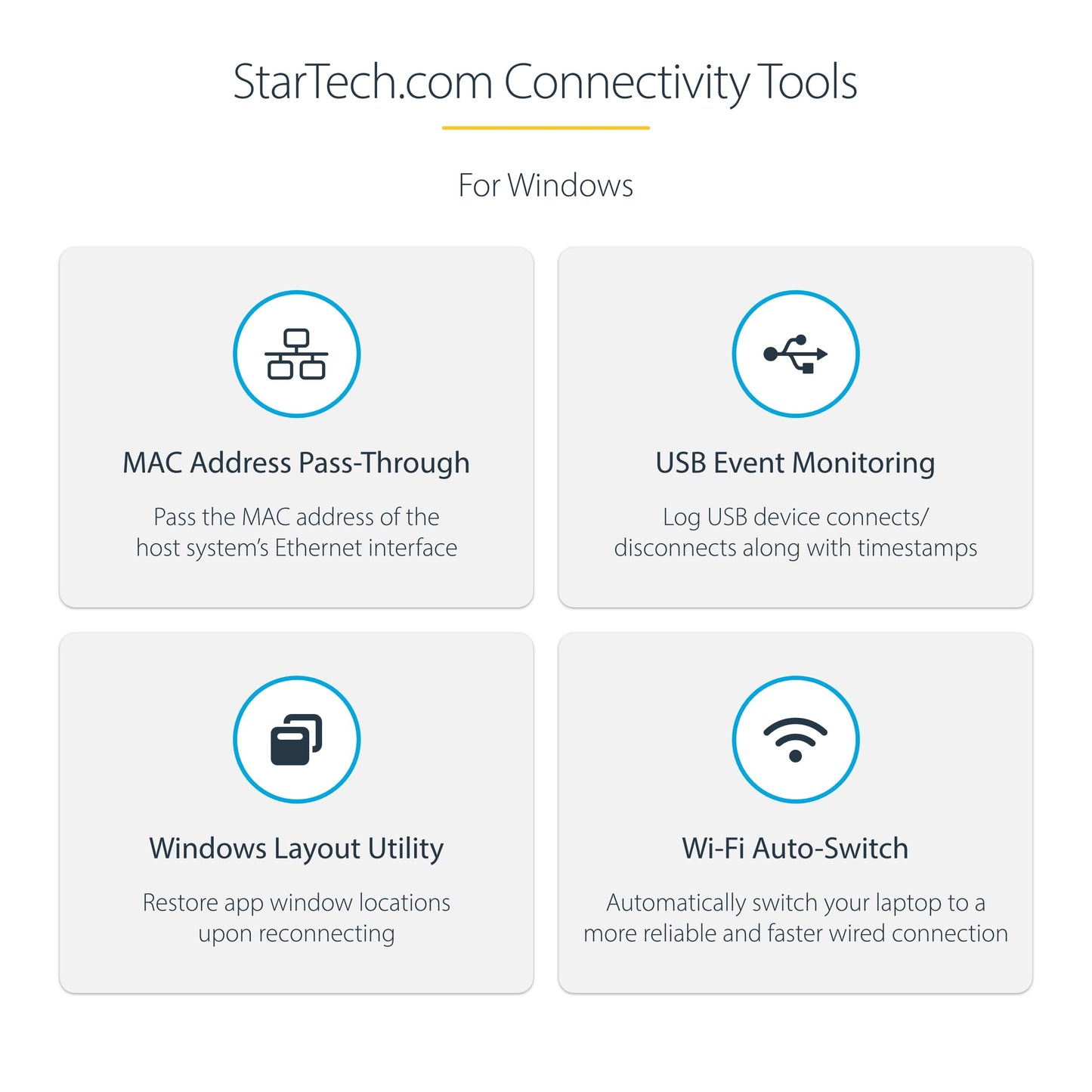 Estación de Acoplamiento StarTech.com USB-C Windows y ChromeOS, Dual Monitor 4K 60Hz HDR10, USB 10Gbps, Carga 100W