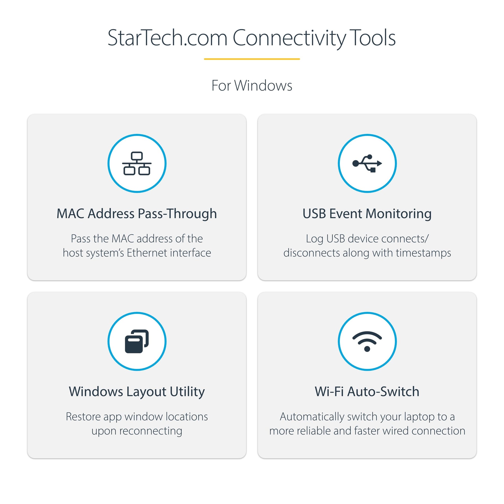 Estación de Acoplamiento StarTech.com USB-C Windows y ChromeOS, Dual Monitor 4K 60Hz HDR10, USB 10Gbps, Carga 100W