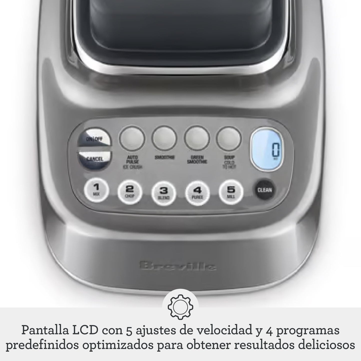 Breville BBL820SHY la Batidora Q Encimera, Nogal Ahumado