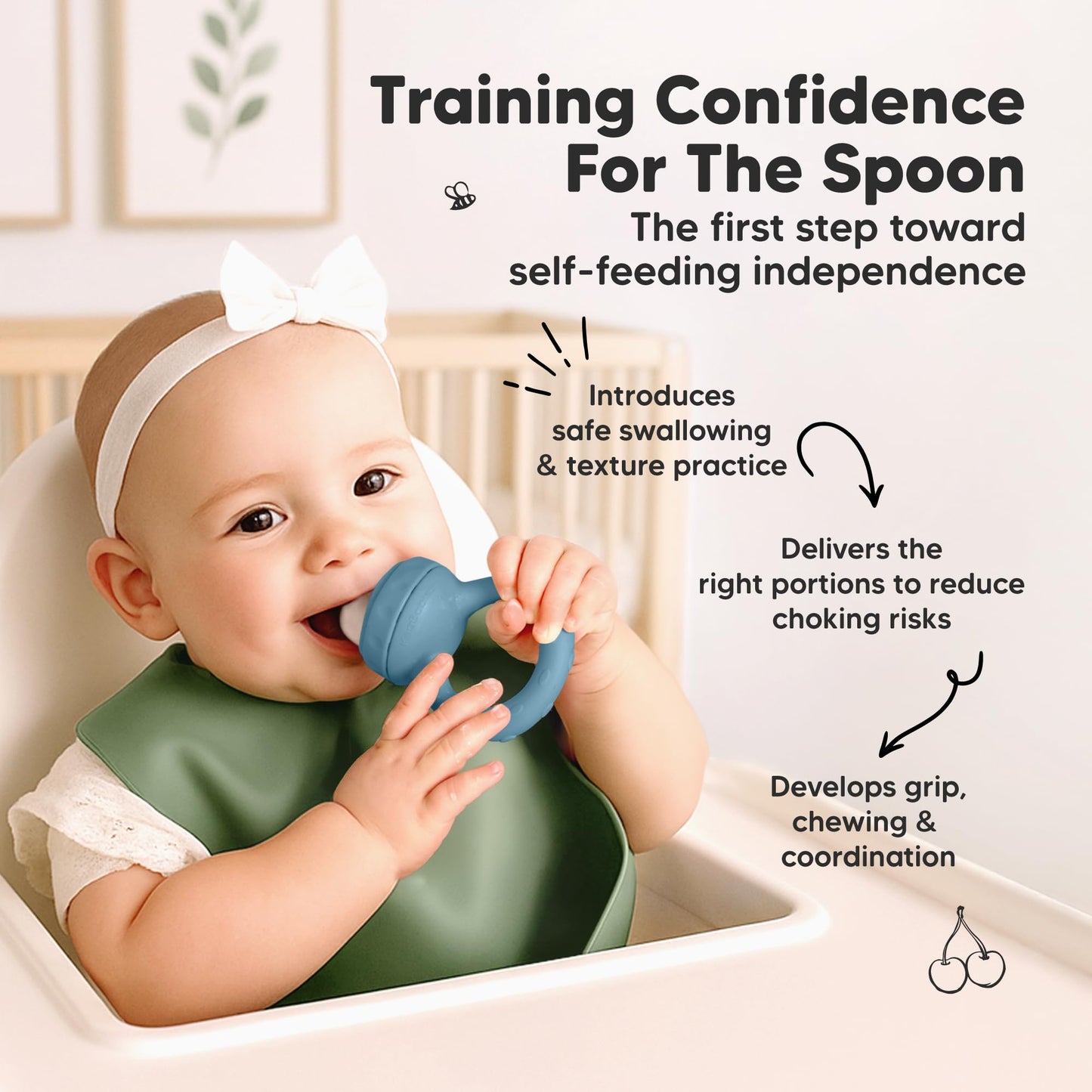 Lil'Prep - Pack de 2 comederos para bebé (Ocean)