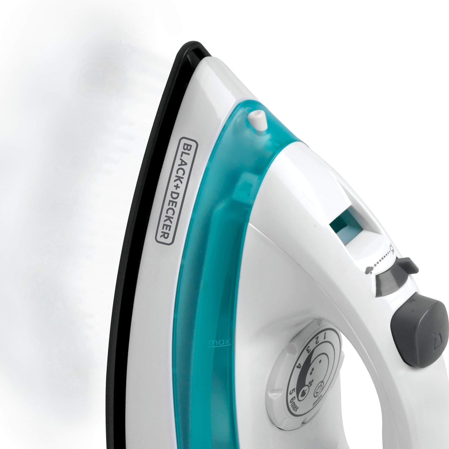 Black and Decker IRBD100 Plancha Vapor y Rocío + Amazon Basics - Ganchos para ropa de terciopelo, 30 unidades, color negro