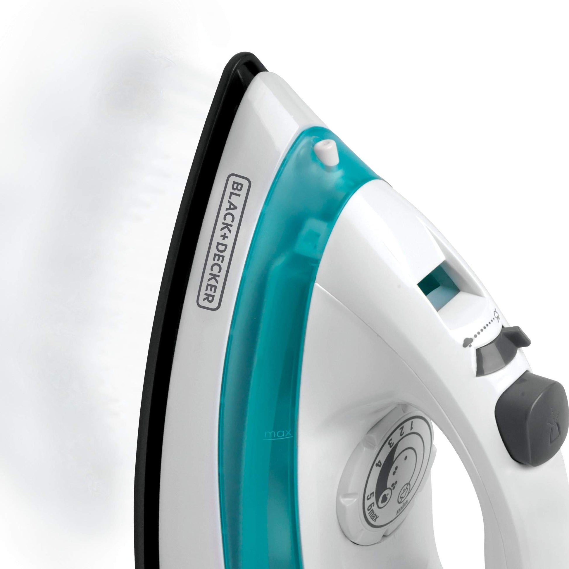 Black and Decker IRBD100 Plancha Vapor y Rocío + Amazon Basics - Ganchos para ropa de terciopelo, 30 unidades, color negro