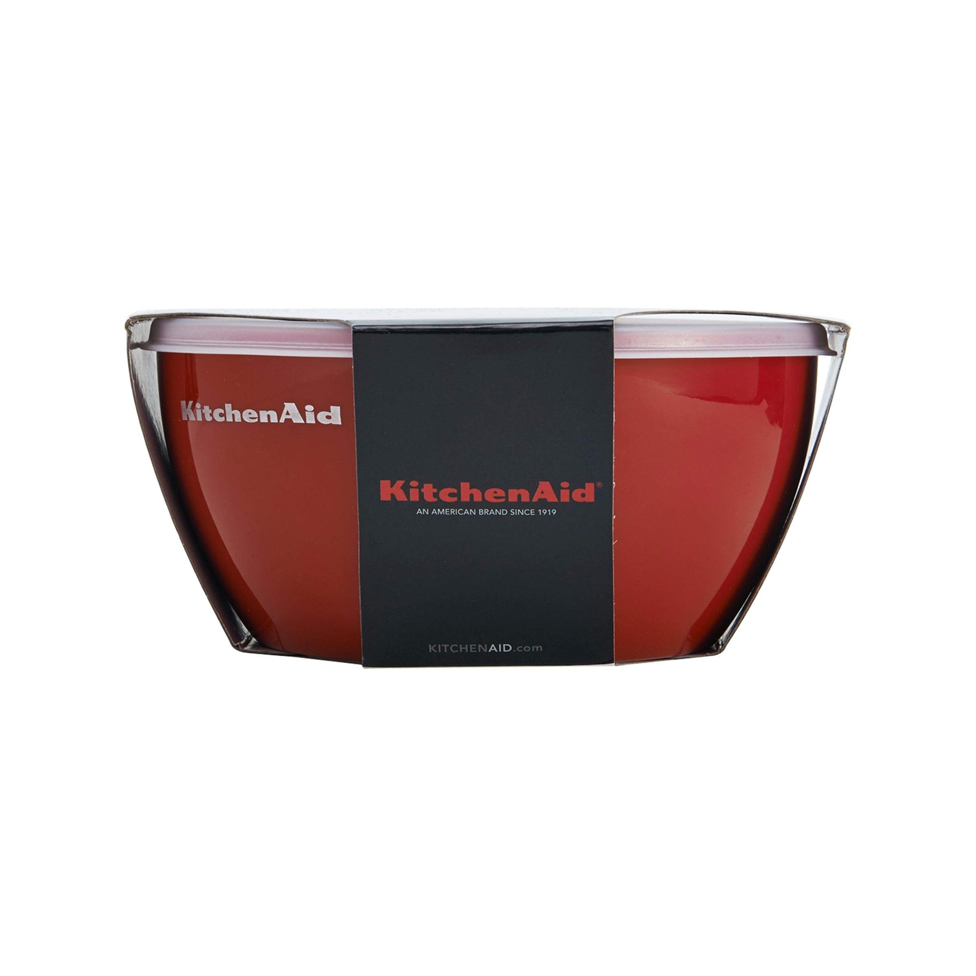 KitchenAid Classic Tazones de preparación con tapa, juego de 4 (8, 16, 24 & 32 oz), Empire Red