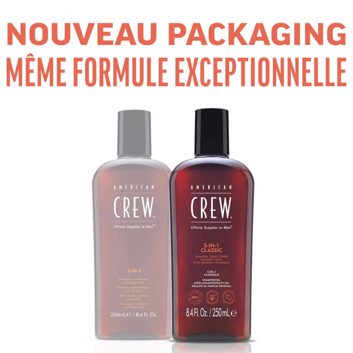 American Crew Shampoo Classic 3 In 1, 450 Ml