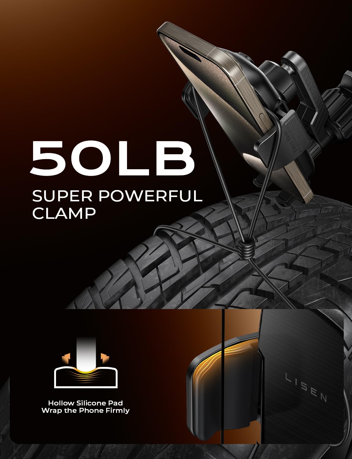 LISEN Soporte para Celular Automóvil, Porta Celular Auto Respiraderos, MultipropóSito Base Celular Auto, Accesorios Auto para iPhone 16/15/14/13 Pro MAX Plus, Galaxy s23 S22 Ultra, Xiaomi, Huawei