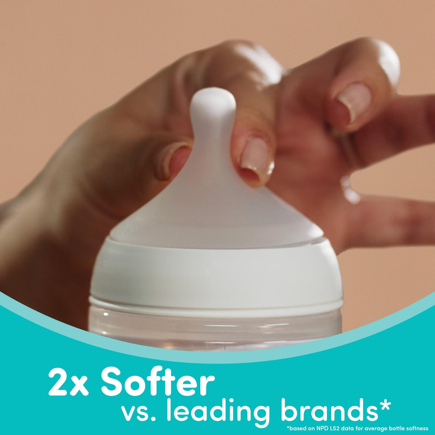 NUK Perfect Match Medium Flow 2 en 1 botella natural + anticólicos, 8 onzas (240 ml), paquete de 3