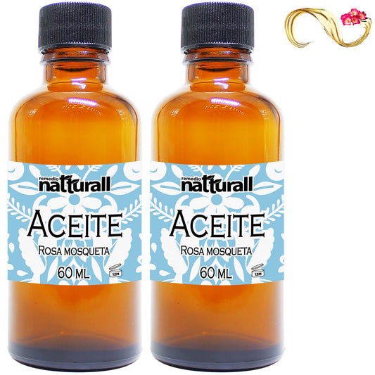 Pauete de 2 aceites de ROSA MOSQUETA 60 ml cada uno Natturall