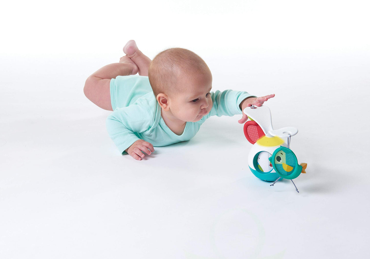 Tiny Love Tummy Time Mobile Entertainer, azul, talla única