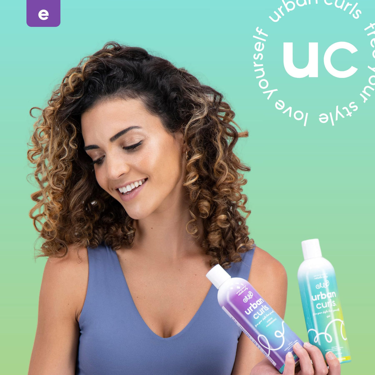 URBAN CURLS Gel para Definir Rizos con Aloe Vera 360 ml – Fijación Suave y Control de Frizz – Sin Sulfatos Parabenos Siliconas ni Aceites Minerales – 100% Natural y Orgánico para Cabello Rizado