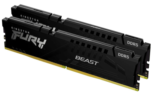 Memoria Gamer Kingston Fury Beast Negro DDR5 32GB Kit 6000MT/s Expo para Hombre