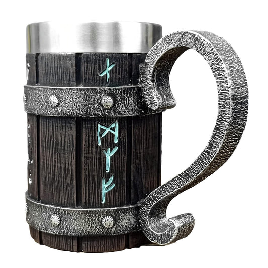 Vaso Antigua Tradicional Madera Doble Capa para Bares