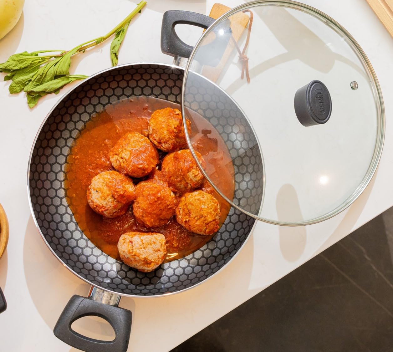 Cinsa Batería de cocina Habana 8 piezas Aluminio con antiadherente thermocell Naranja