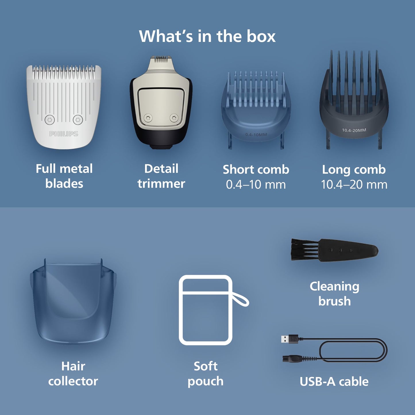 Norelco Philips Cortadora de Barba Serie 5000, 100% Impermeable, Esfera de Precisión con 40 Ajustes de Ajuste de Bloqueo, Cuchillas de Metal Autoafilables y Colector de Desorden de Barba, Bt5775/40, N