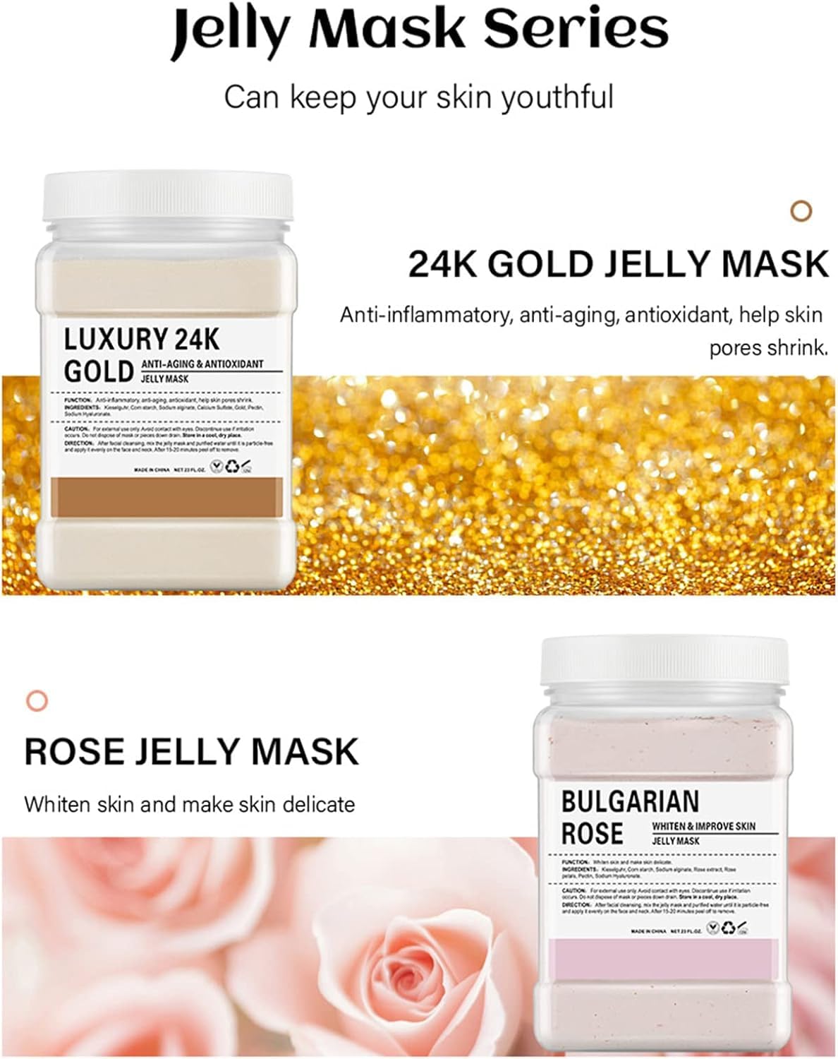 Mascarilla de Gelatina en Polvo – Antiedad y Luminosidad 750g