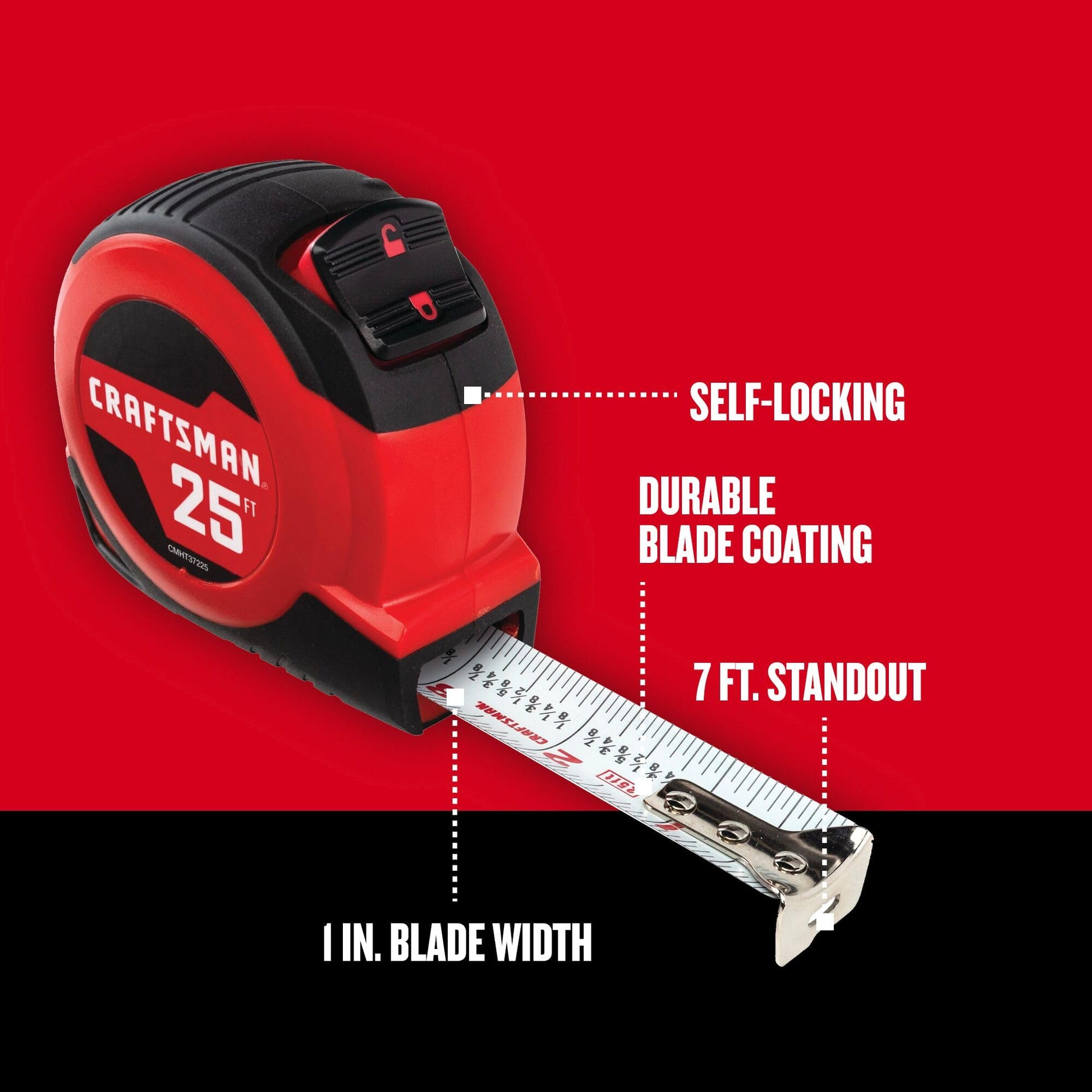 CRAFTSMAN CMHT37225S cinta autoadhesiva de 25 pies