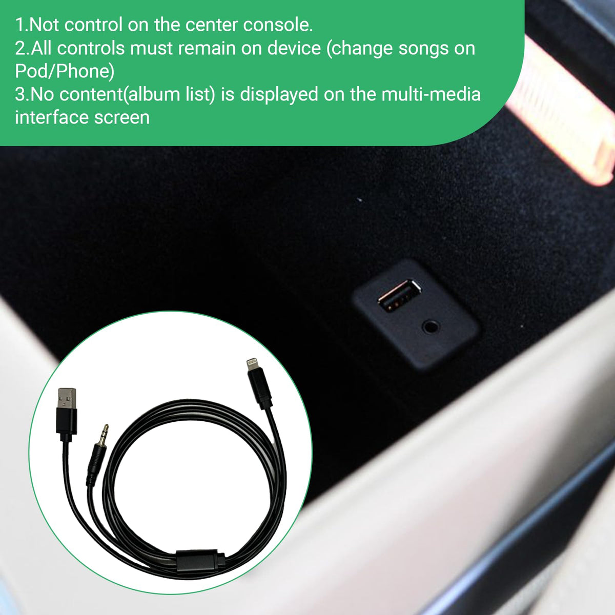 Adaptador AUX Compatible con BMW Mini Cooper 3.5mm, Hombre a Mujer