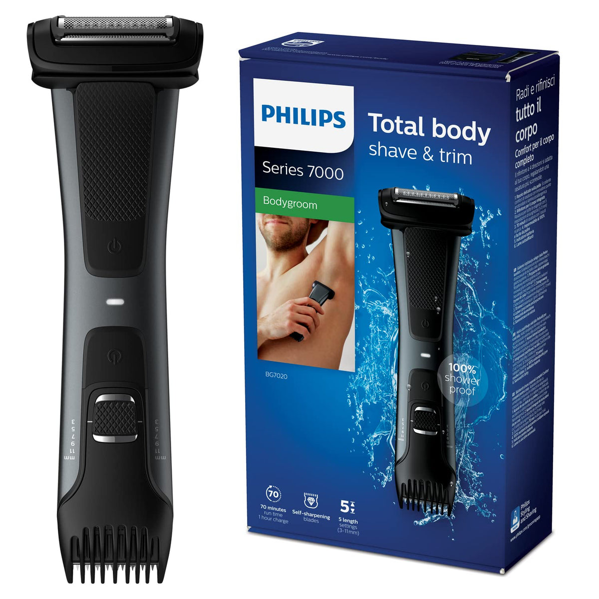 Philips Bodygroom 7000 Depiladora para hombre