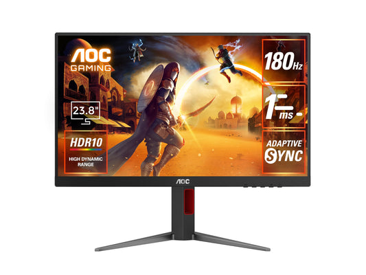 AOC 24G4 Monitor de computadora 60.5 cm (23.8") 1920 x 1080 Pixeles Full HD Negro, Rojo