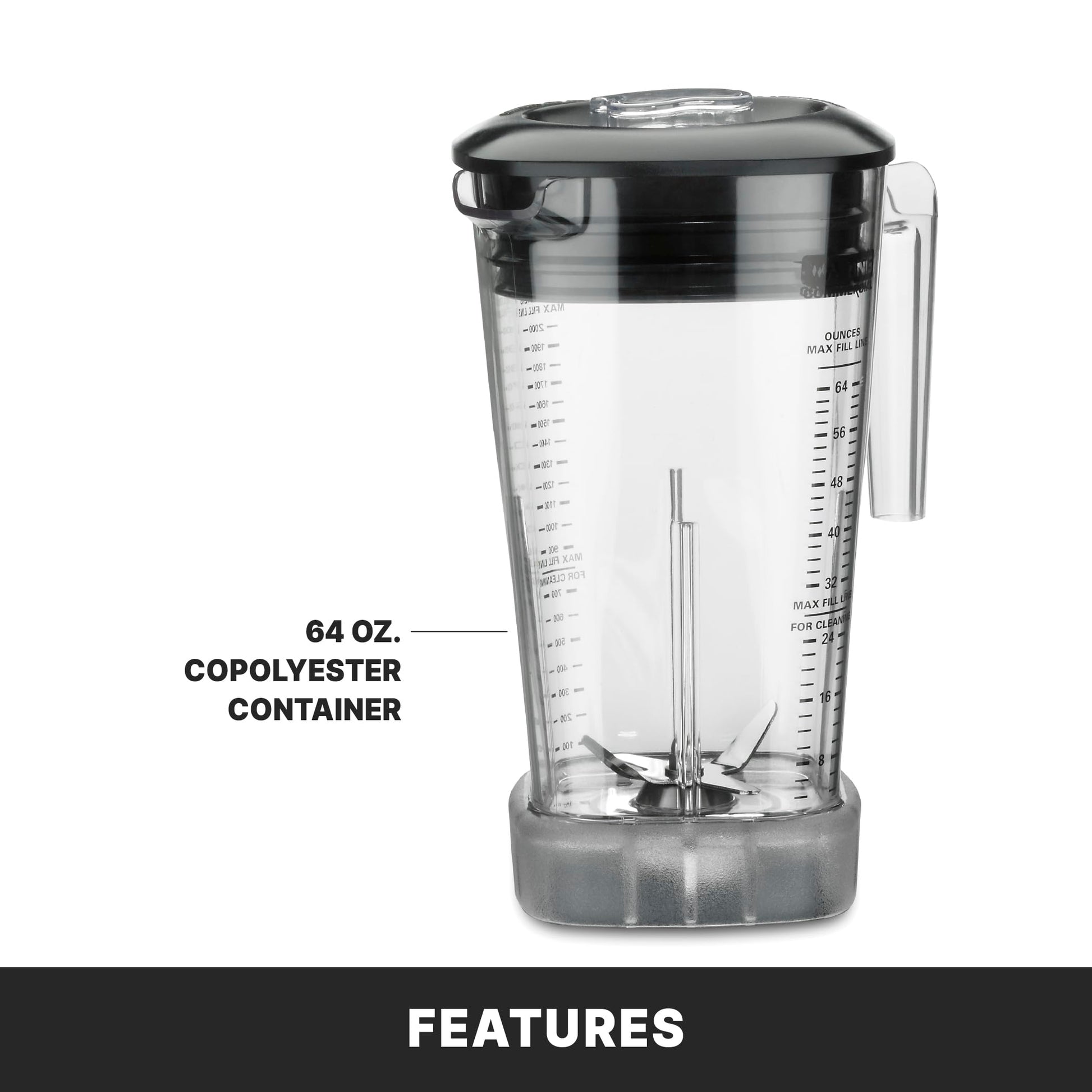 Licuadora Comercial Waring Xtreme Alta Potencia Copoliéster 1.9 l