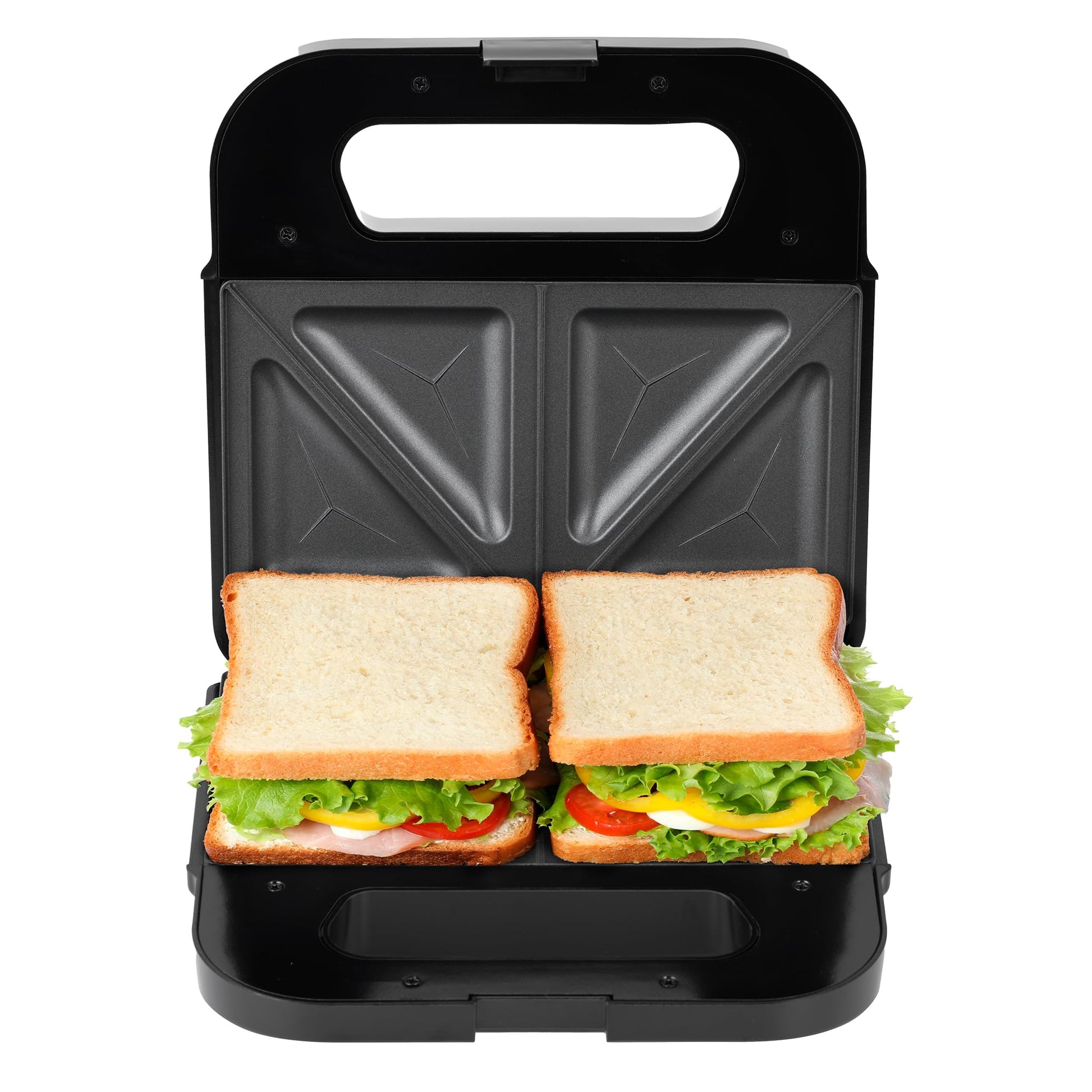 Sandwichera Masterchef Gris Acero Inoxidable con Control de Temperatura Automático y Parrilla Antiadherente
