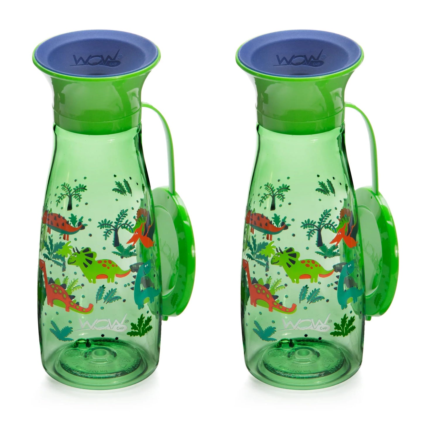 Wow Cup Mini 360 - Taza para beber, 12 onzas, paquete de 2 (verde)