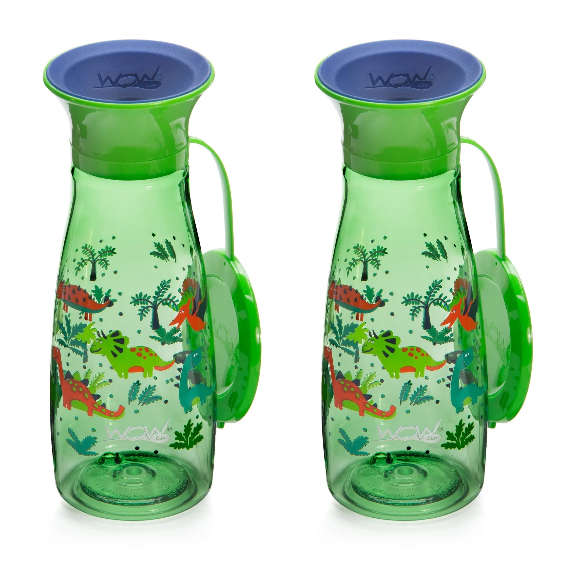 Wow Cup Mini 360 - Taza para beber, 12 onzas, paquete de 2 (verde)