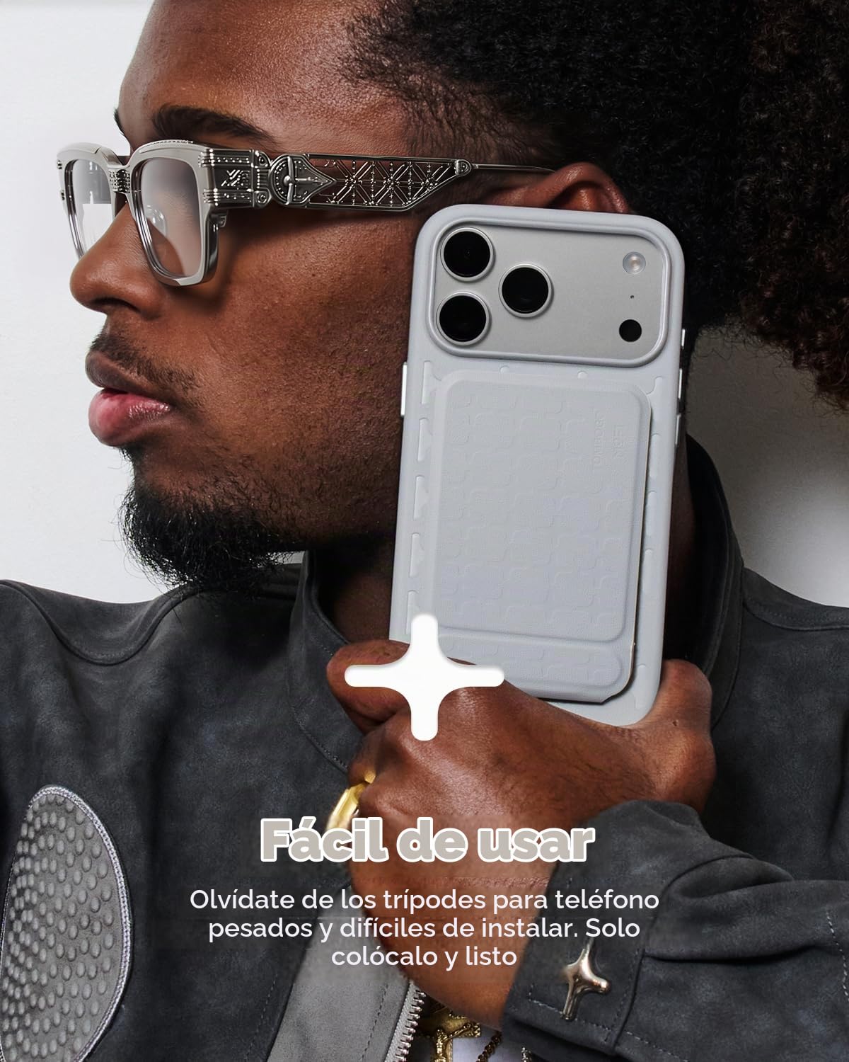 Trípode para Teléfono MOFT Negro Azabache Multiángulo y Portátil para iPhone
