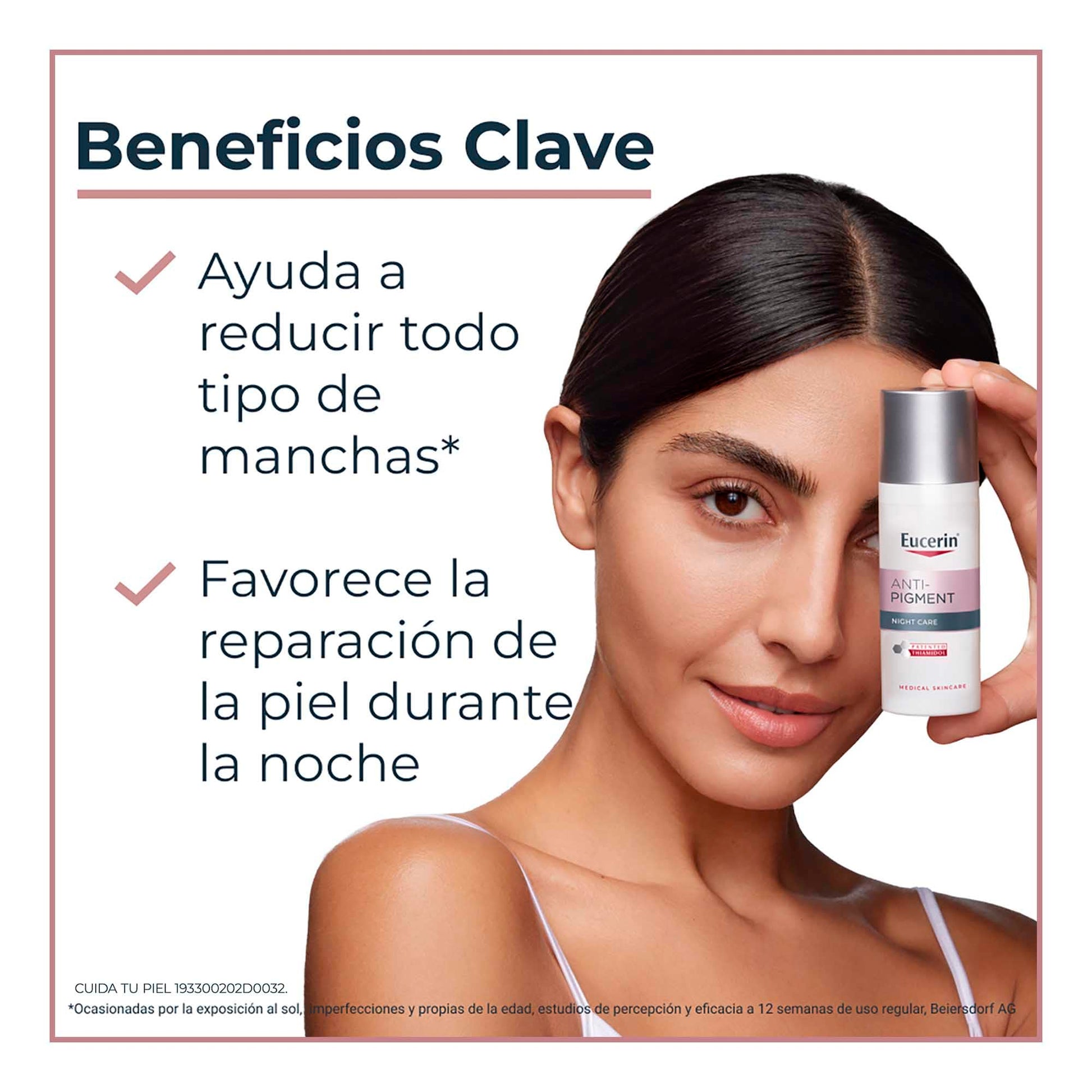 Eucerin Crema facial hidratante noche anti manchas Anti Pigment, 50ml