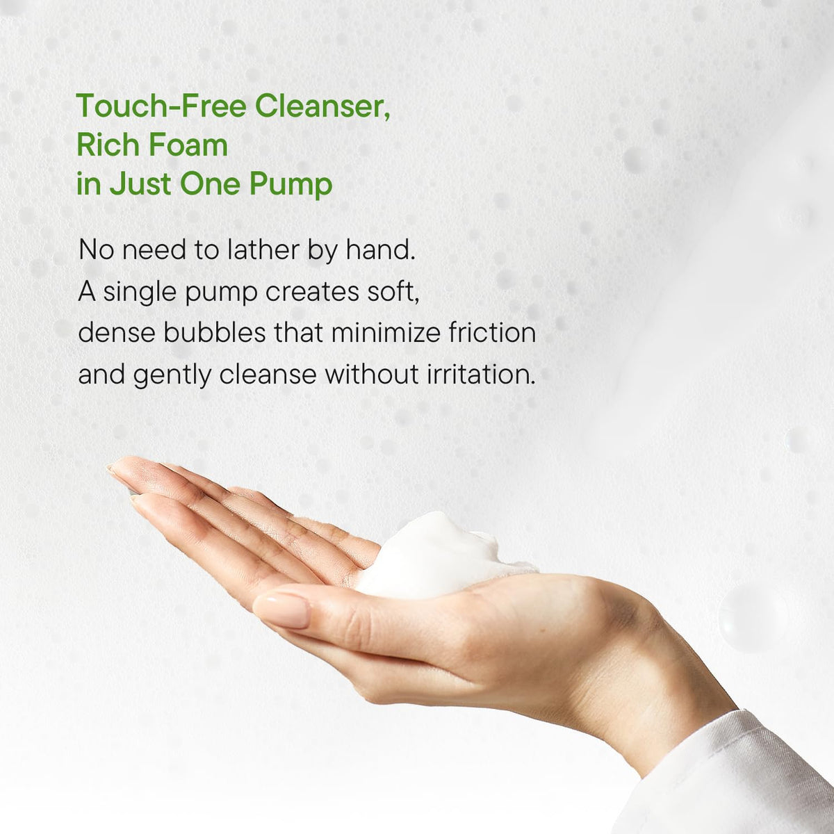 iUNIK Centella Espuma de limpieza de burbujas, 150 ml. oz. Con MAKEP:REM Safe me. Crema de hidratación para alivio de la humedad