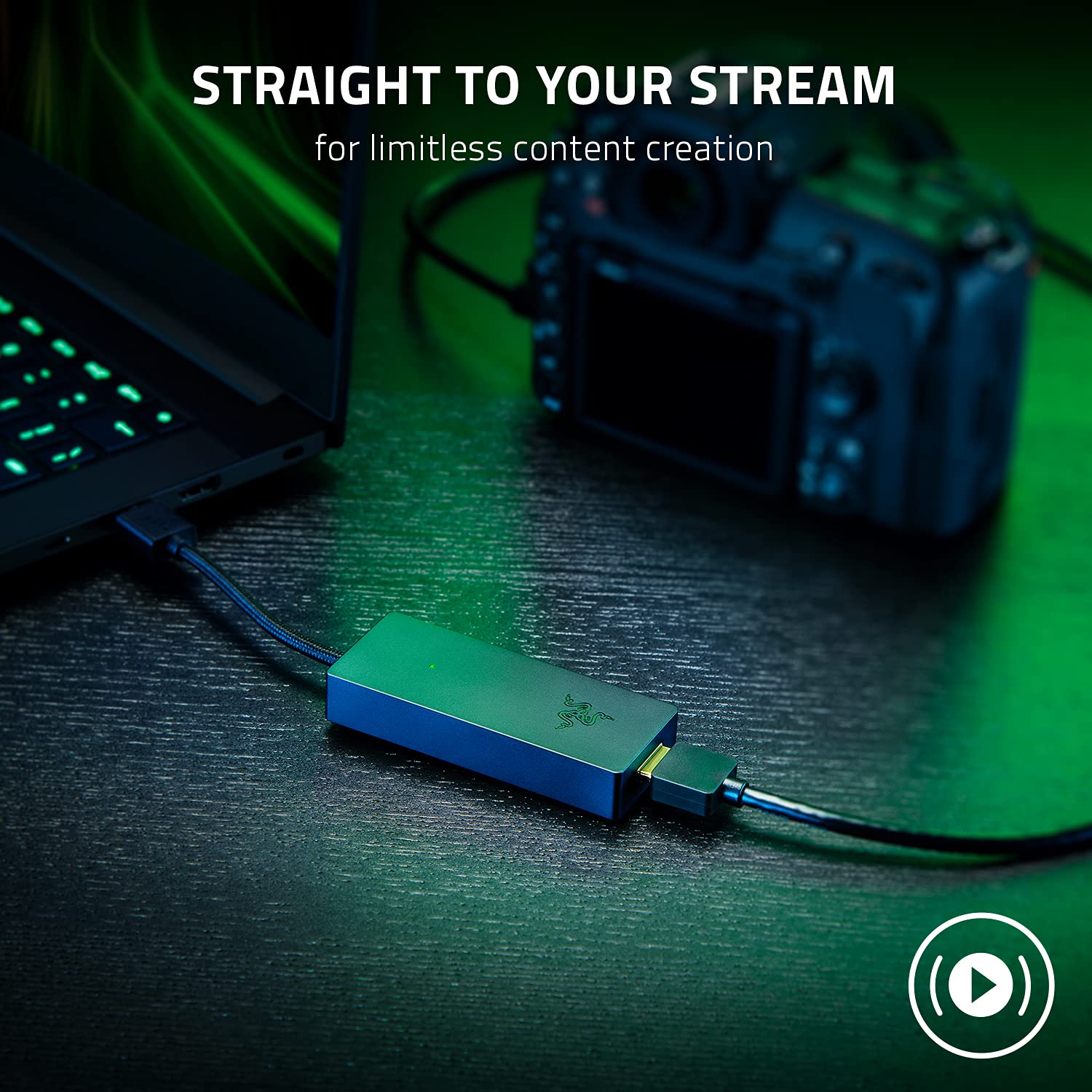 Razer Ripsaw X - Tarjeta de Captura USB con Conexión para Cámara Streaming 4K