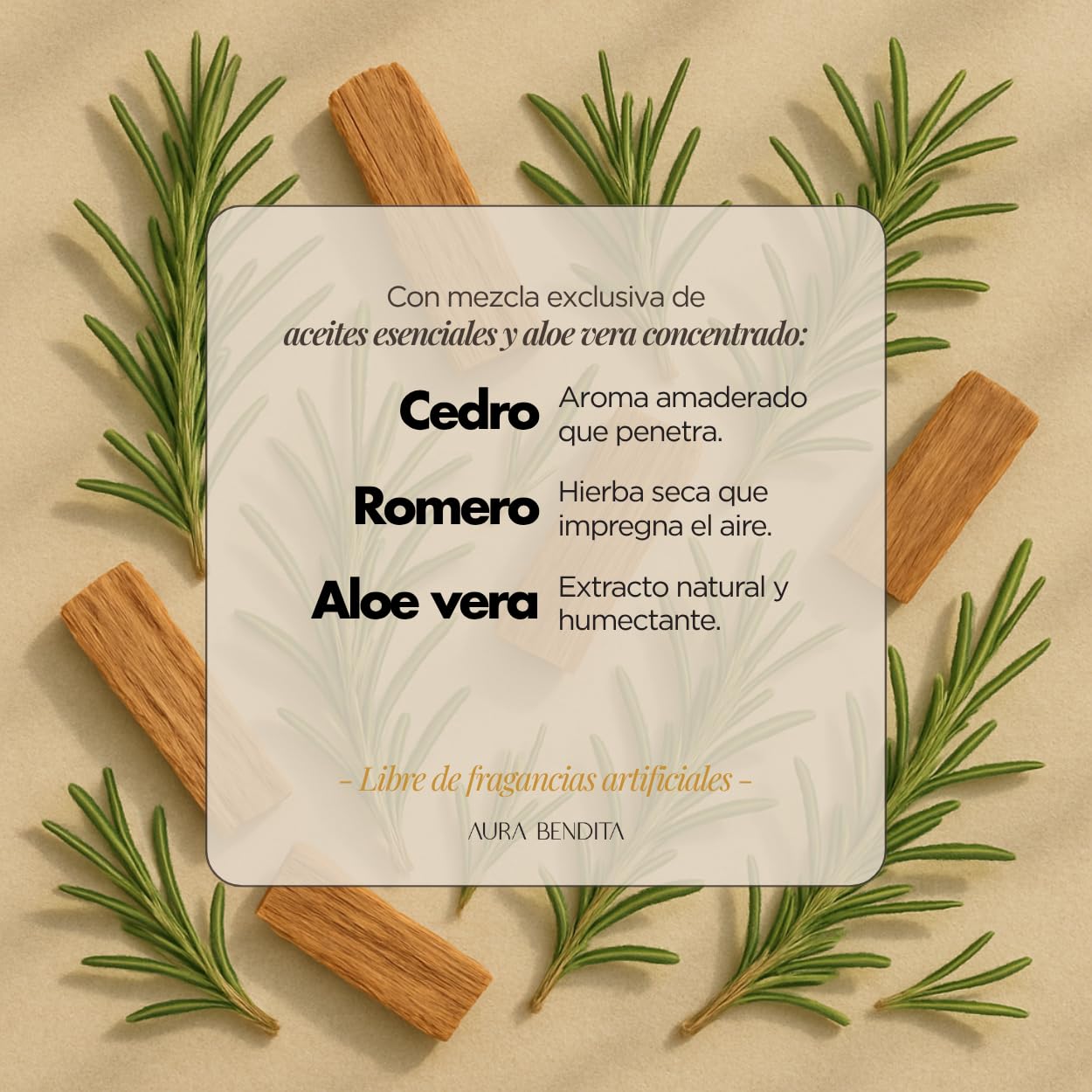Jabón líquido para manos con aceites esenciales de cedro 500ml Aura Bendita