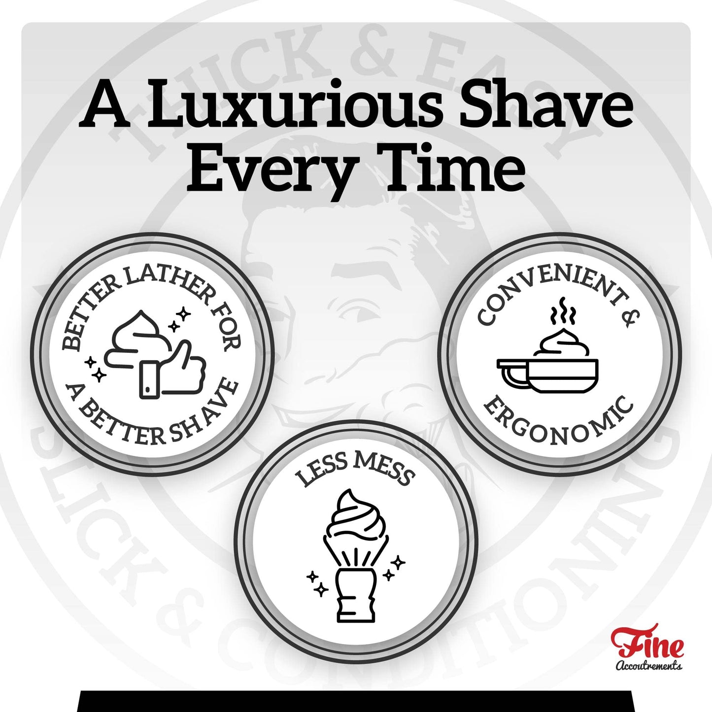 Fine Lather Bowl with StaticHole Technology (Red)