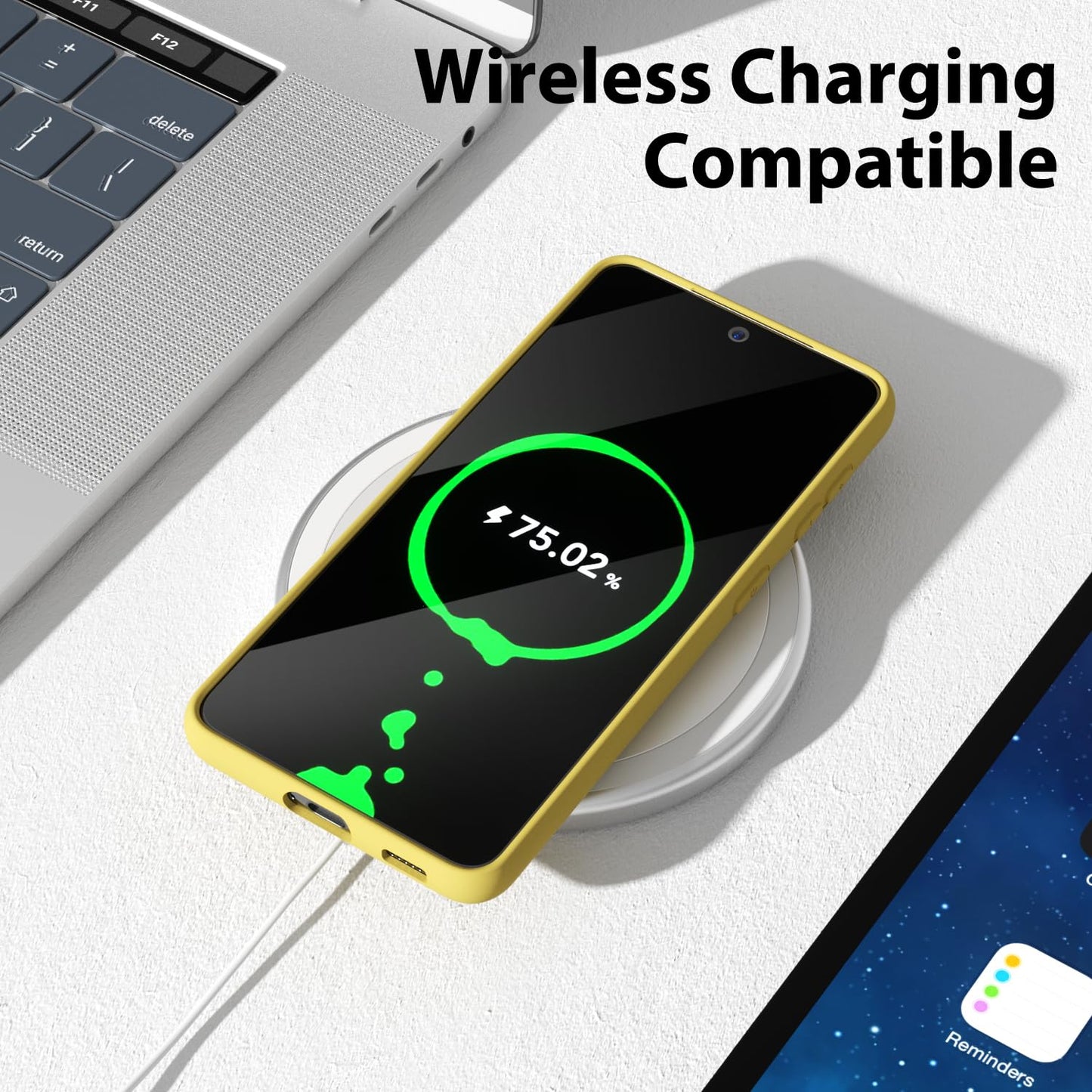 Oakxco - Funda de silicona líquida para Samsung Galaxy S21, bonita funda de gel de poliuretano termoplástico suave y fina, para mujeres y niñas, diseño estético, protector sólido mate y protector a