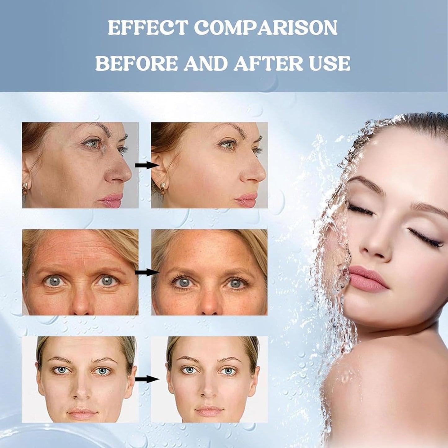 Mascarilla Bio Colágeno, Mascarilla de Colágeno, Minimiza los Poros Mejora la Elasticidad, Mascarillas Faciales para Reafirmación del Rostro en Mujeres y Adolescentes (3 Cajas - 15 Piezas)