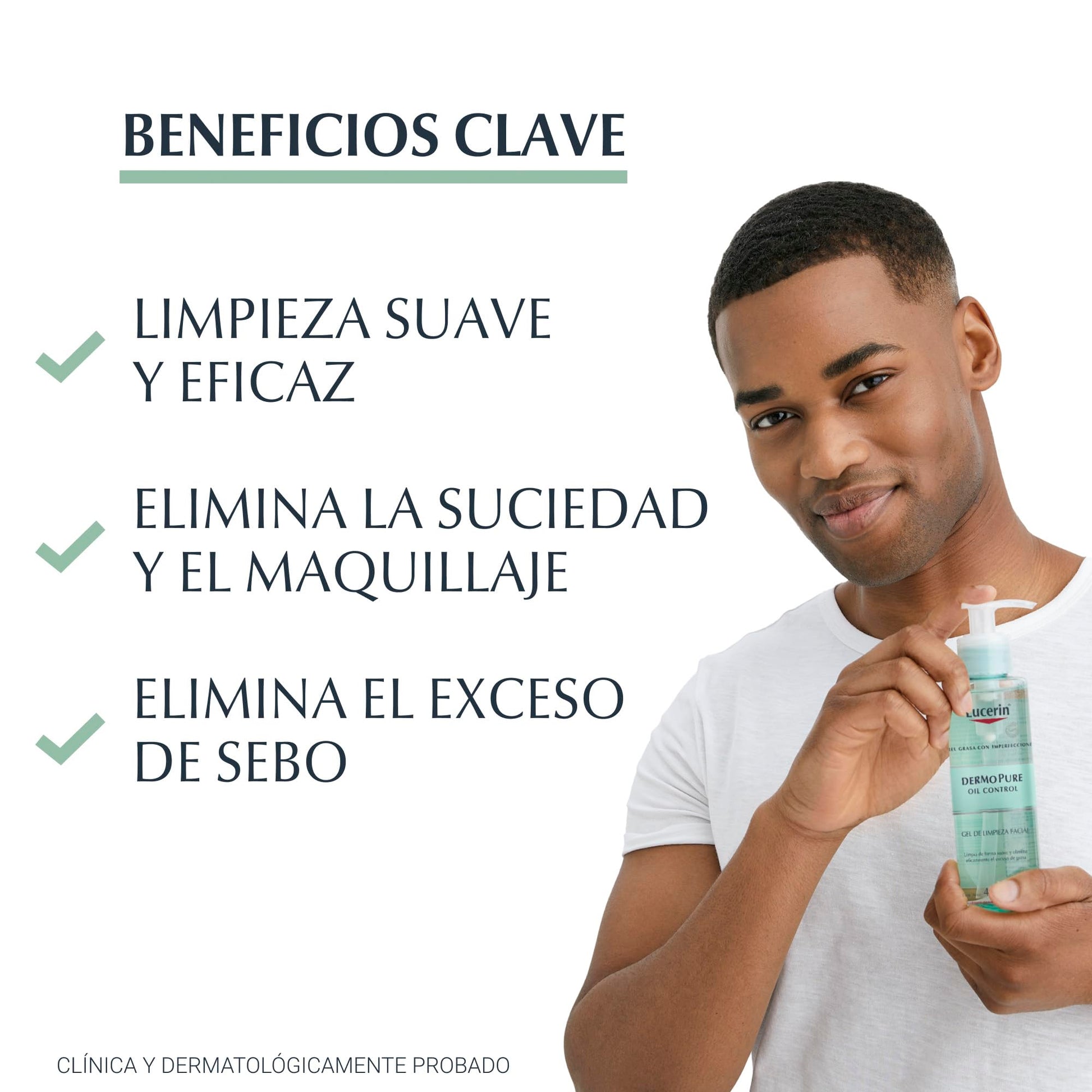 Eucerin Gel limpiador facial piel grasa imperfecciones , 400ml