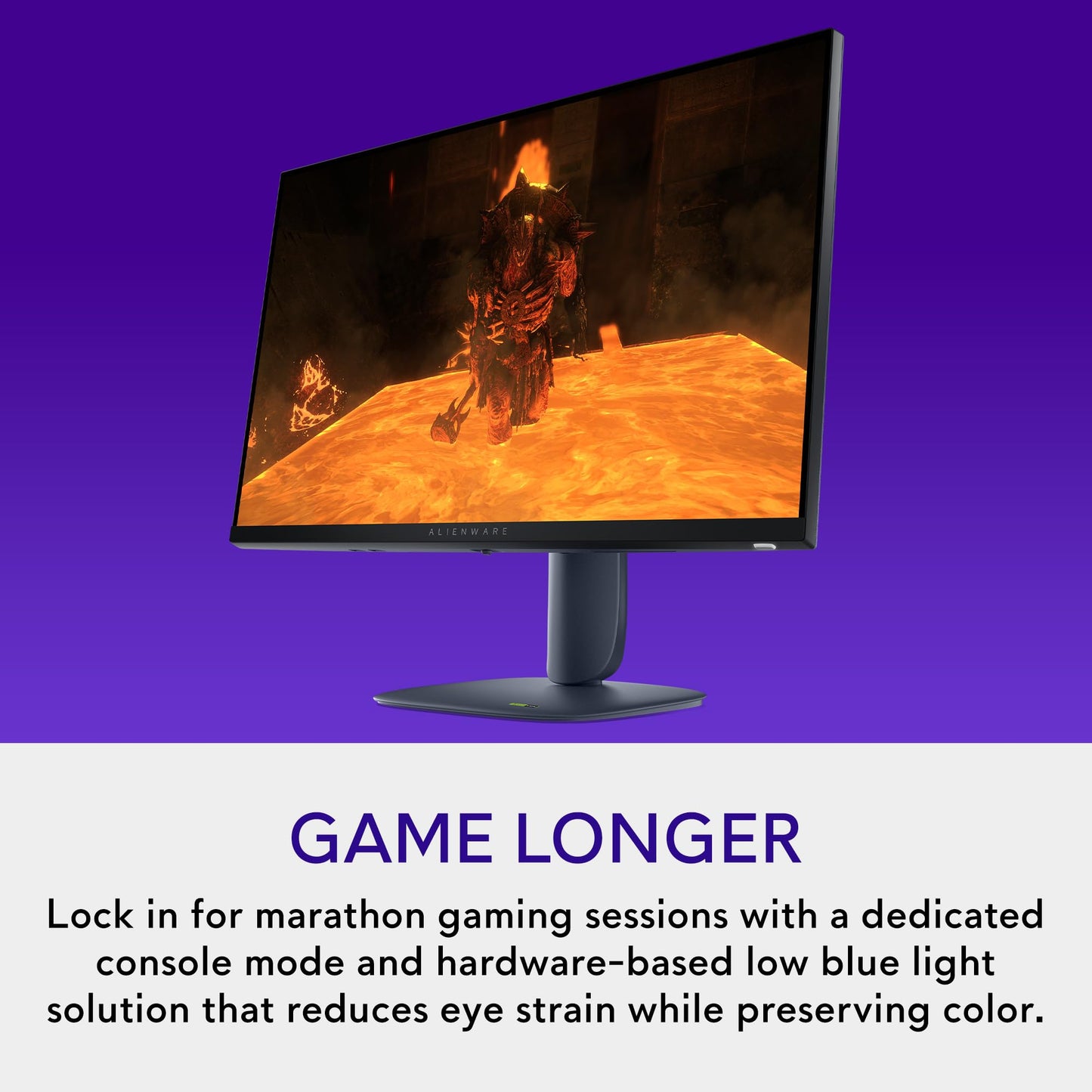 Alienware 27 Monitor para Juegos - AW2725DM - visualización QHD de 27 Pulgadas 180Hz 1 ms, IPS, NVIDIA G-Sync, AMD Freesync, VESA AdaptiveSync.
