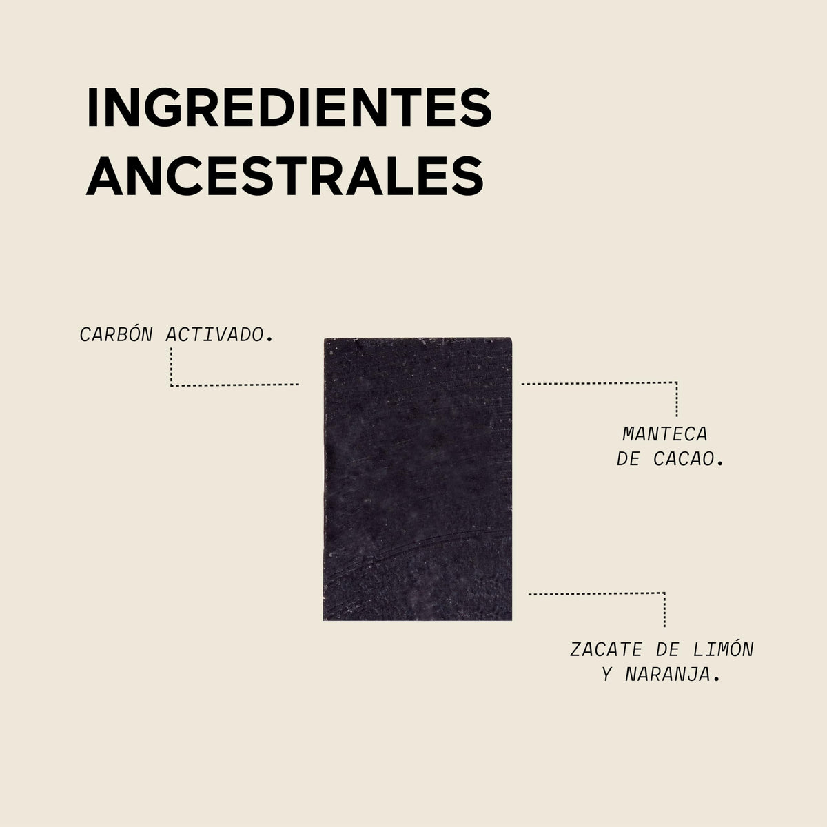 AHAL Jabón Facial con Carbón Activado Piel Grasa y Mixta Vegano 80 g