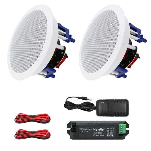 Altavoces de Techo Herdio Bluetooth 5.25 Pulgadas Perfectos para Cocina y Patio