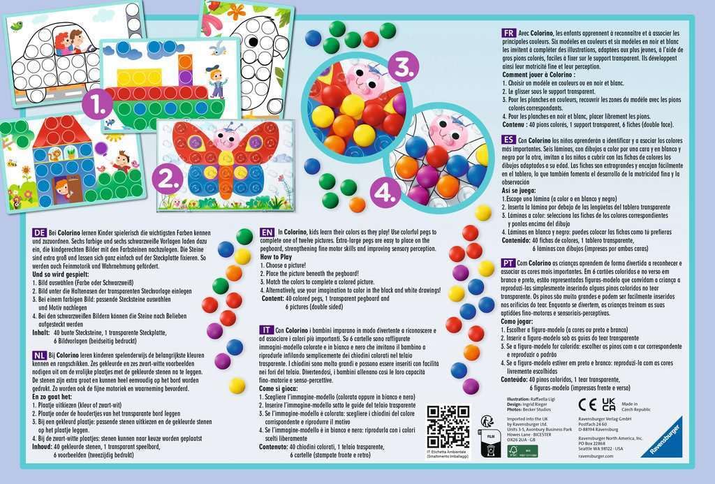 Juego Ravensburger Colorino Azul Atractivo para Niños
