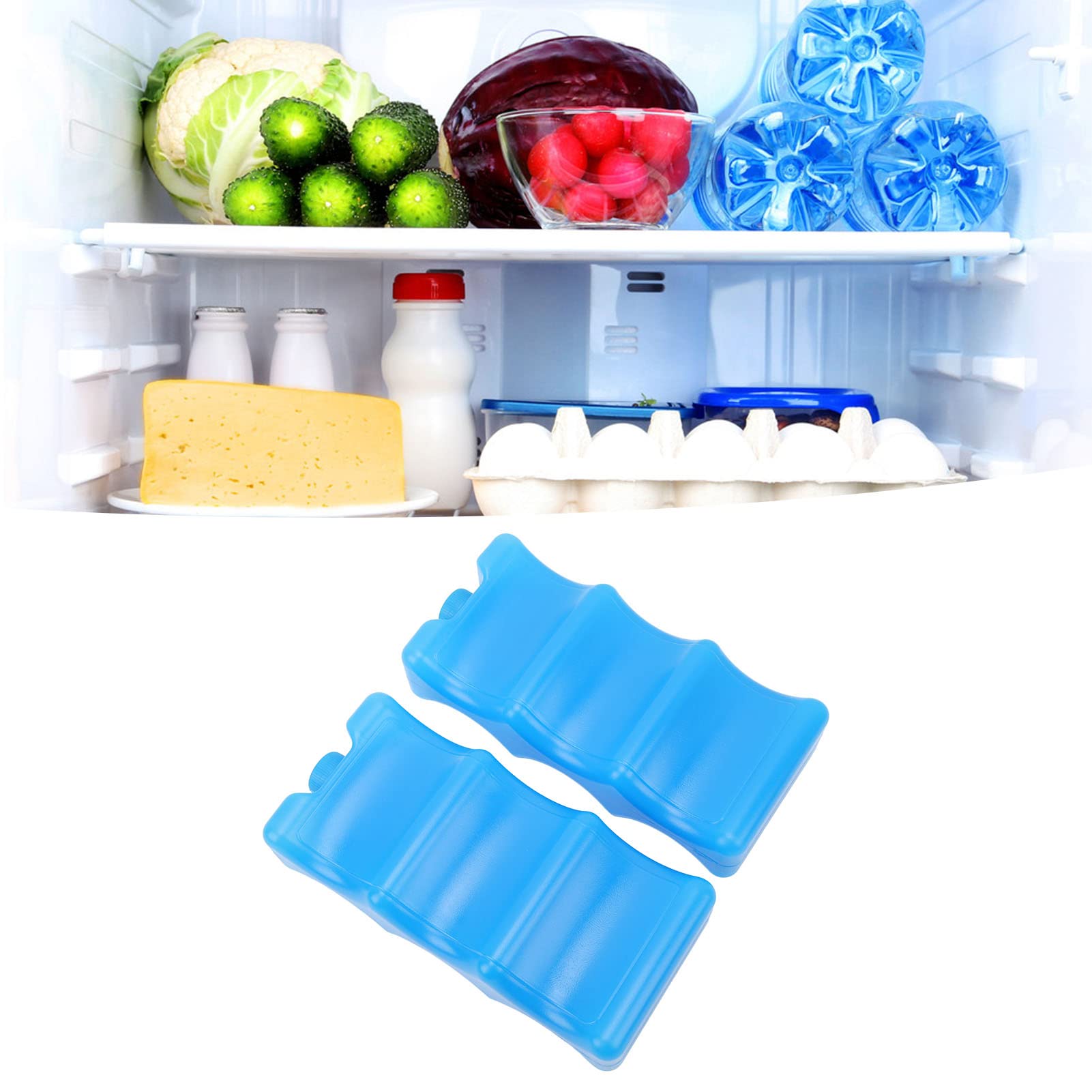 Paquetes de Hielo Reutilizables Azul Forma Contorneada para Leche Materna