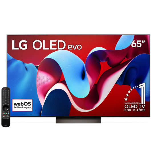 LG Pantalla OLED EVO 65 Pulgadas 4K Smart TV 2024 ThinQ AI OLED65C4PSA