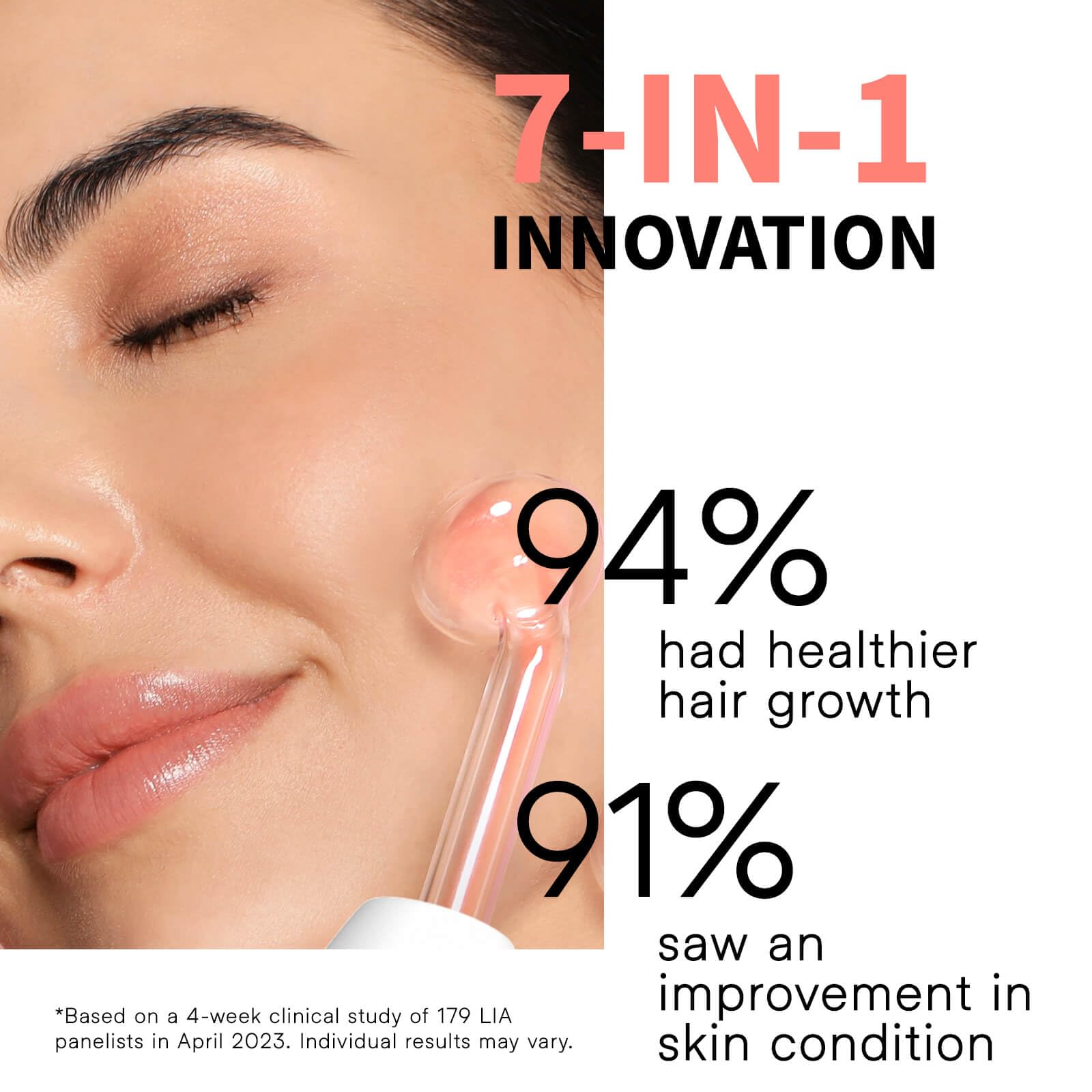 Máquina facial de alta frecuencia inalámbrica OxyGlow 2, varita de terapia clínica para la piel ProFacialWand con gas xenón