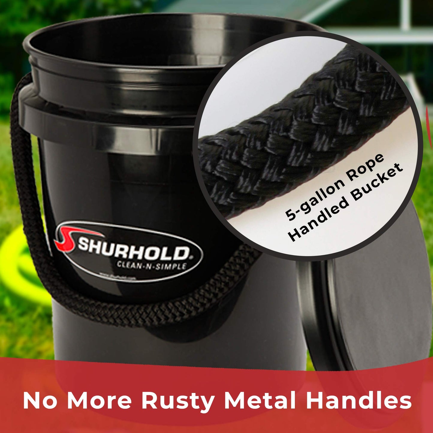 Kit de Cubeta Multiuso Shurhold Negro De Lujo de 19 Litros