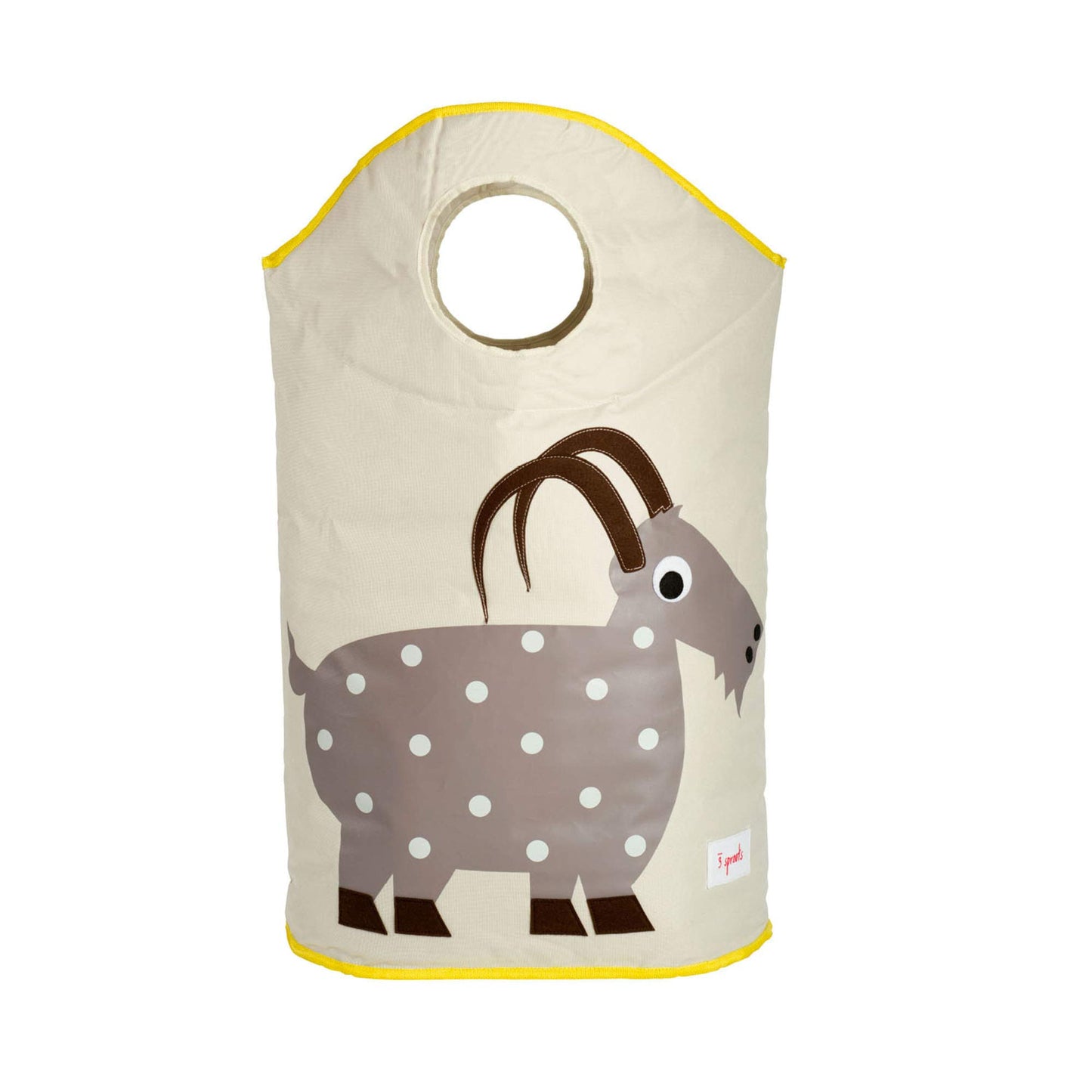 3 Sprouts Baby Laundry Hamper Cesta organizadora de almacenamiento para ropa de guardería - Cabra