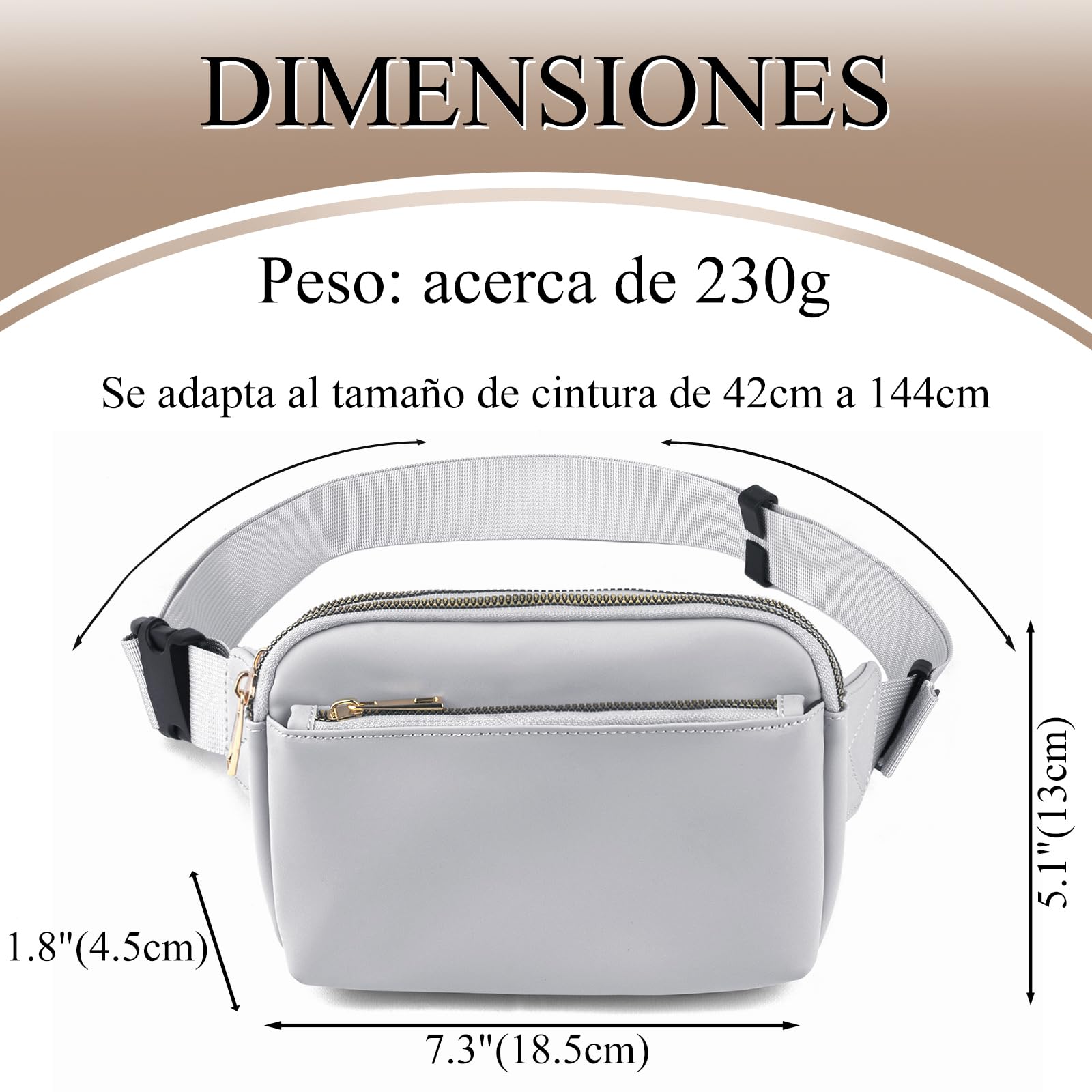 Cangureras de Moda - Cortelay Cangureras de Senderismo para Mujer Cangureras Deportiva con Correa Ajustable Impermeable Riñonera Mujer para Viaje Diario Cangurera para Correr