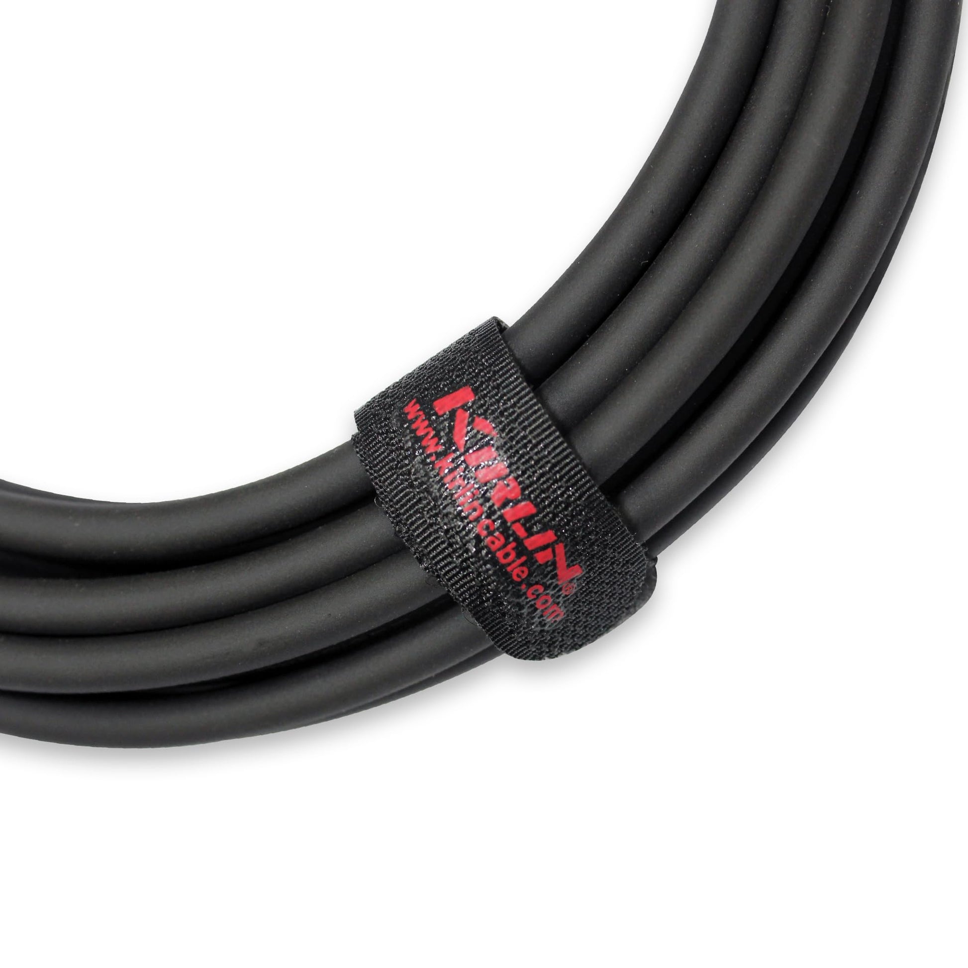 Kirlin Cable IP-202PR-20/BK - 20 pies - Cable de instrumento de enchufe recto a ángulo recto de 1/4 pulgadas, cubierta de PVC negro