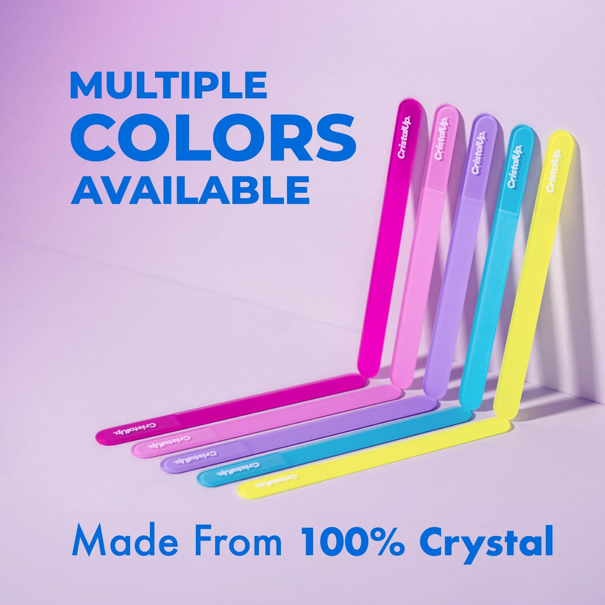 Lima de uñas de cristal Cristal UP de 5,3 pulgadas, lima de vidrio duradera, ecológica, suave para las uñas, perfecta para el hogar, la oficina y para llevar, diseño elegante para resultados