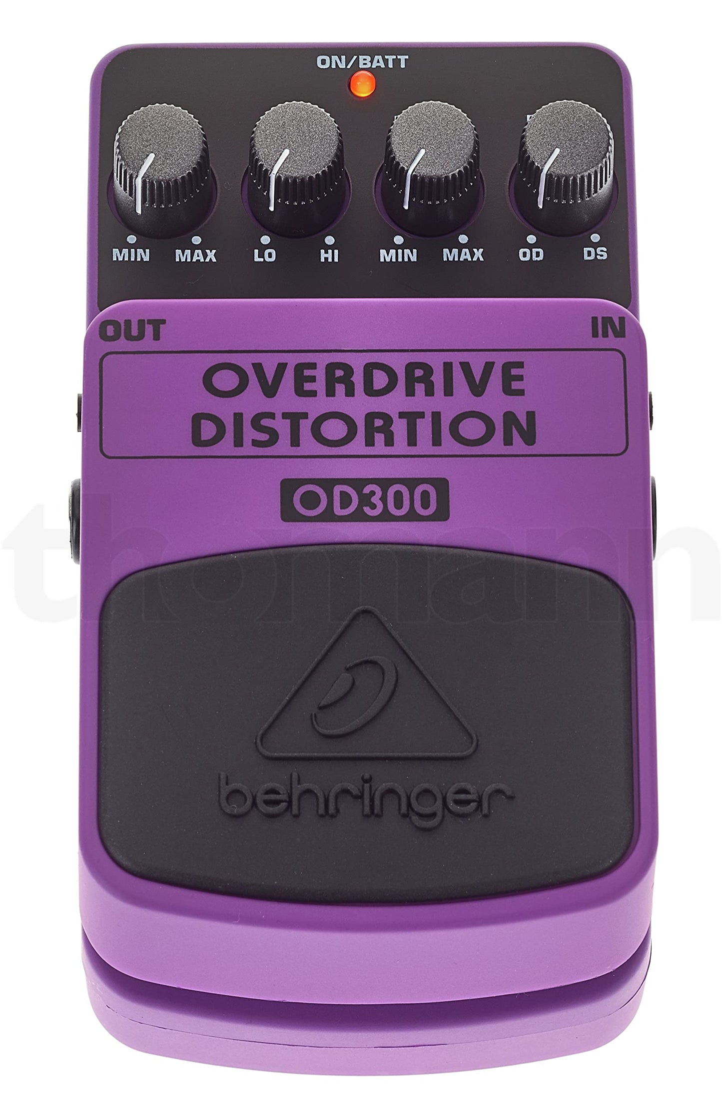Behringer OD300 Pedal de efectos de instrumentos de sobreaccionamiento/distorsión de 2 modos